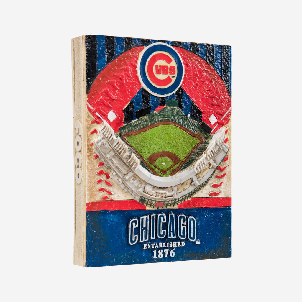 Chicago Cubs Wrigley Field Stadium Wall Plaque FOCO - FOCO.com