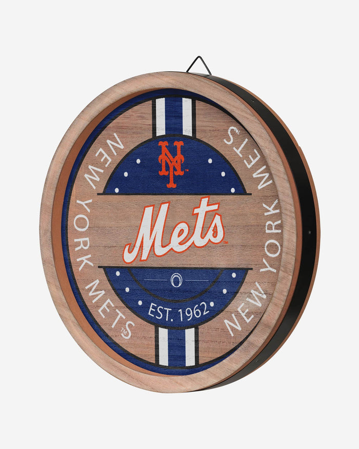 New York Mets Wooden Barrel Sign FOCO - FOCO.com