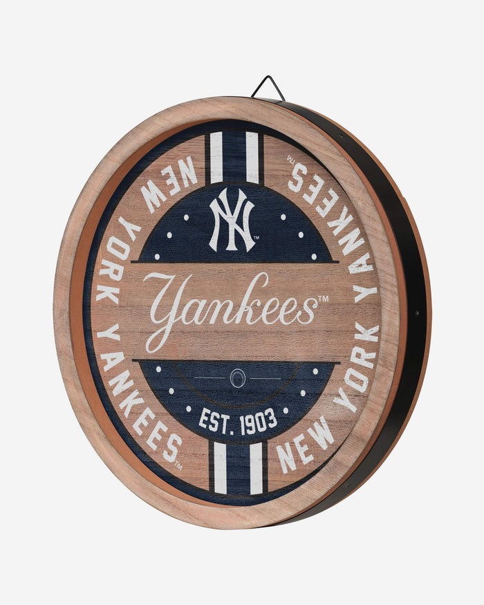 New York Yankees Wooden Barrel Sign FOCO - FOCO.com