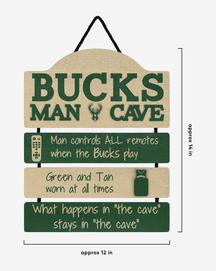 Milwaukee Bucks Mancave Sign FOCO - FOCO.com