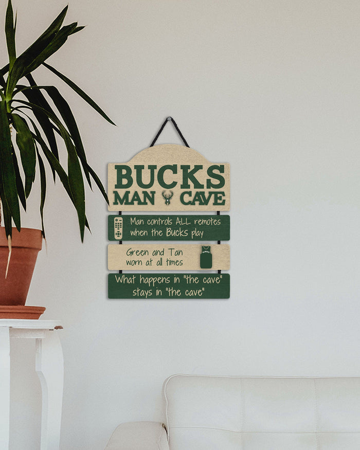 Milwaukee Bucks Mancave Sign FOCO - FOCO.com