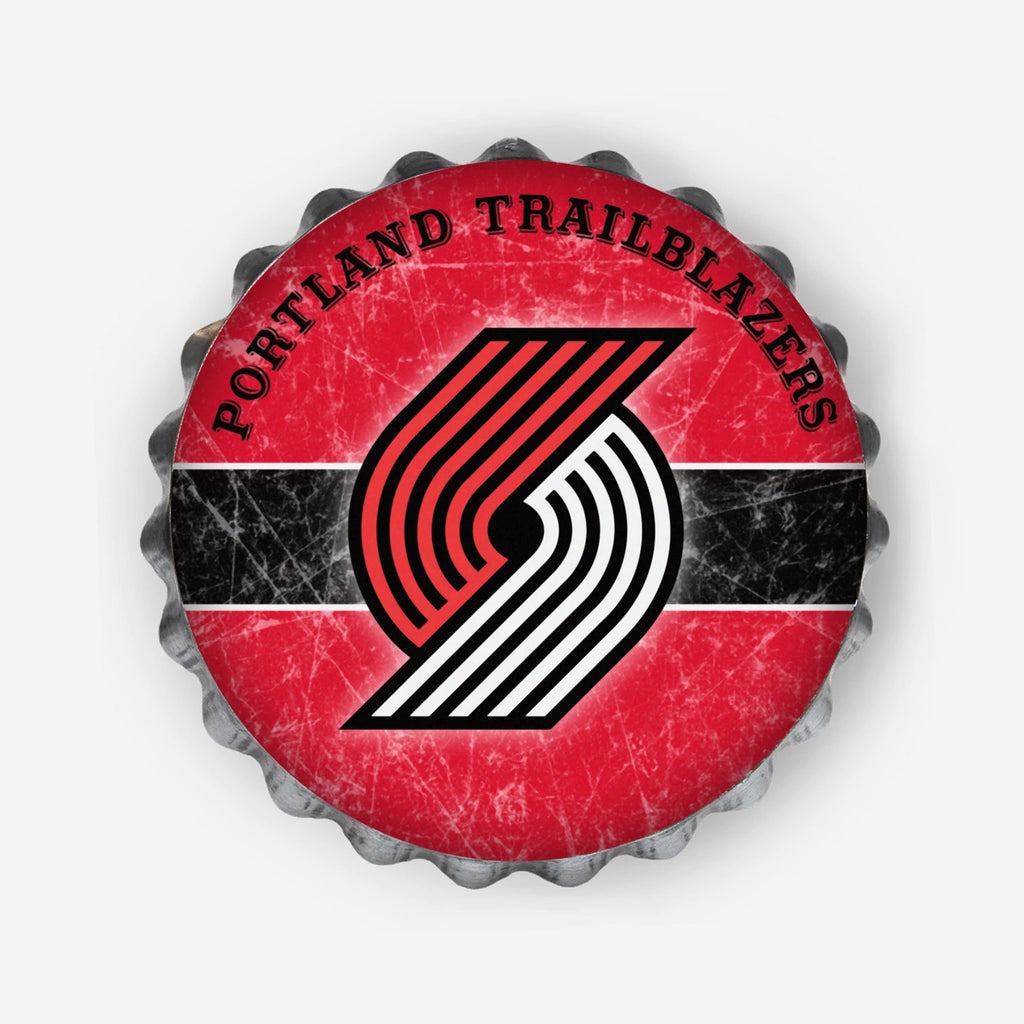 Portland Trail Blazers Metal Distressed Bottlecap Sign FOCO - FOCO.com