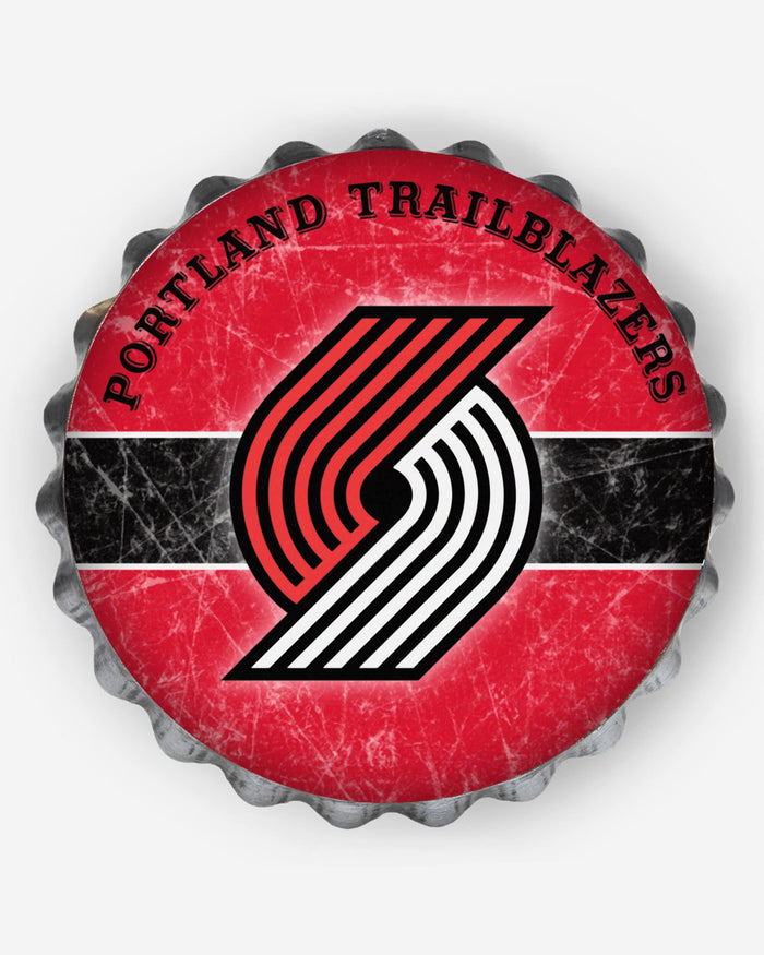 Portland Trail Blazers Metal Distressed Bottlecap Sign FOCO - FOCO.com