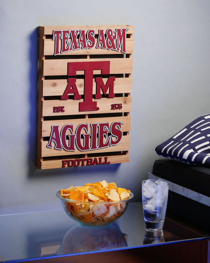 Texas A&M Aggies Wood Pallet Sign FOCO - FOCO.com