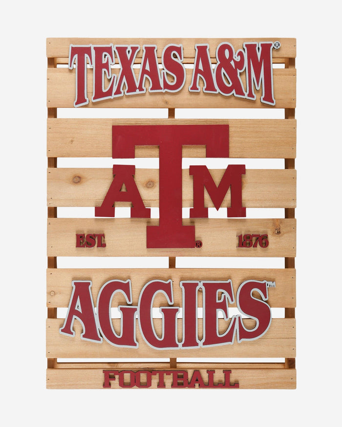 Texas A&M Aggies Wood Pallet Sign FOCO - FOCO.com