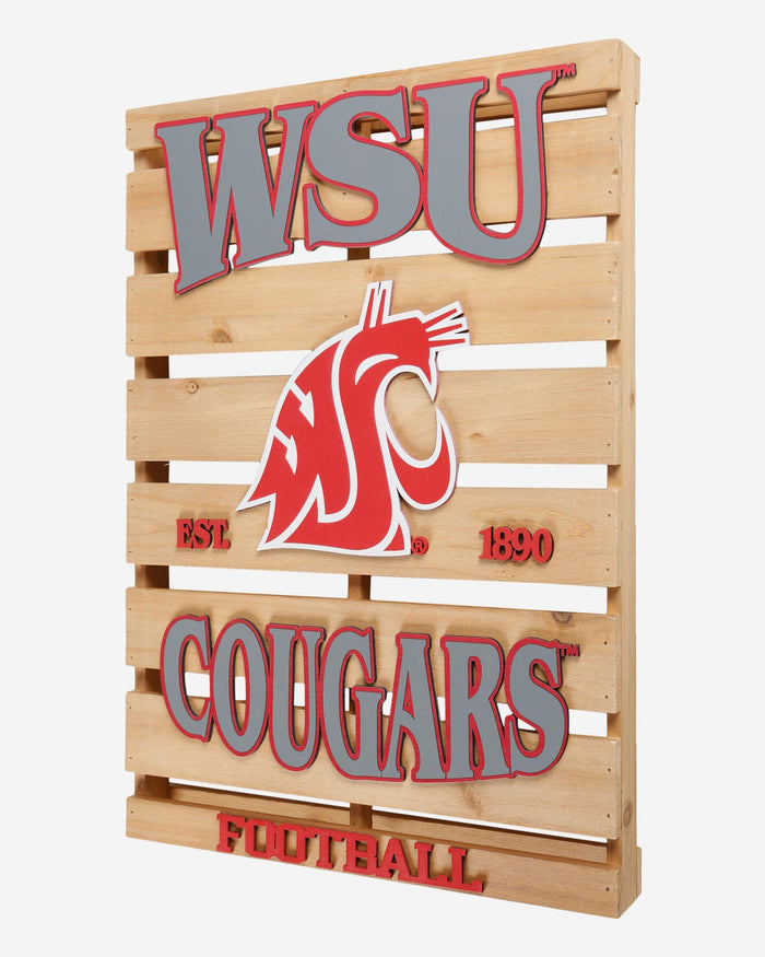 Washington State Cougars Wood Pallet Sign FOCO - FOCO.com