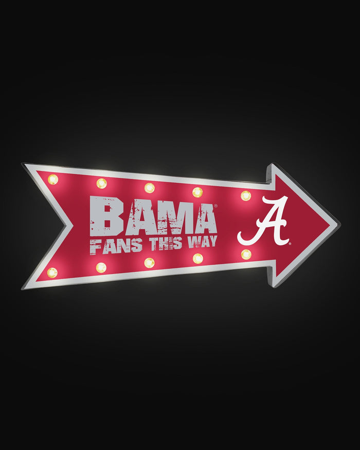 Alabama Crimson Tide Arrow Marquee Sign FOCO - FOCO.com