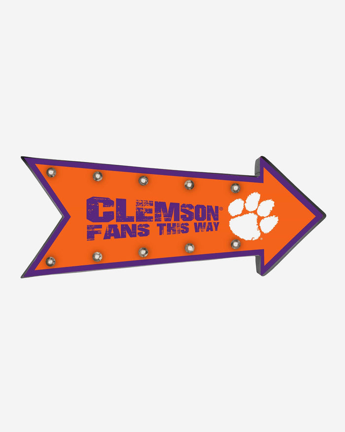 Clemson Tigers Arrow Marquee Sign FOCO - FOCO.com