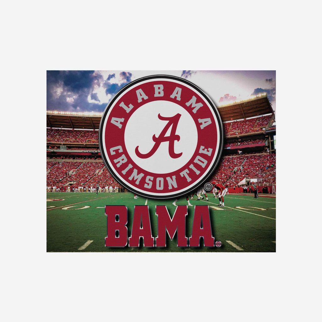 Alabama Crimson Tide Canvas Wall Sign FOCO - FOCO.com