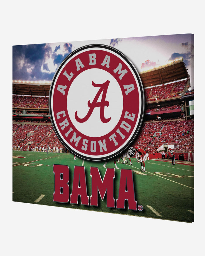 Alabama Crimson Tide Canvas Wall Sign FOCO - FOCO.com