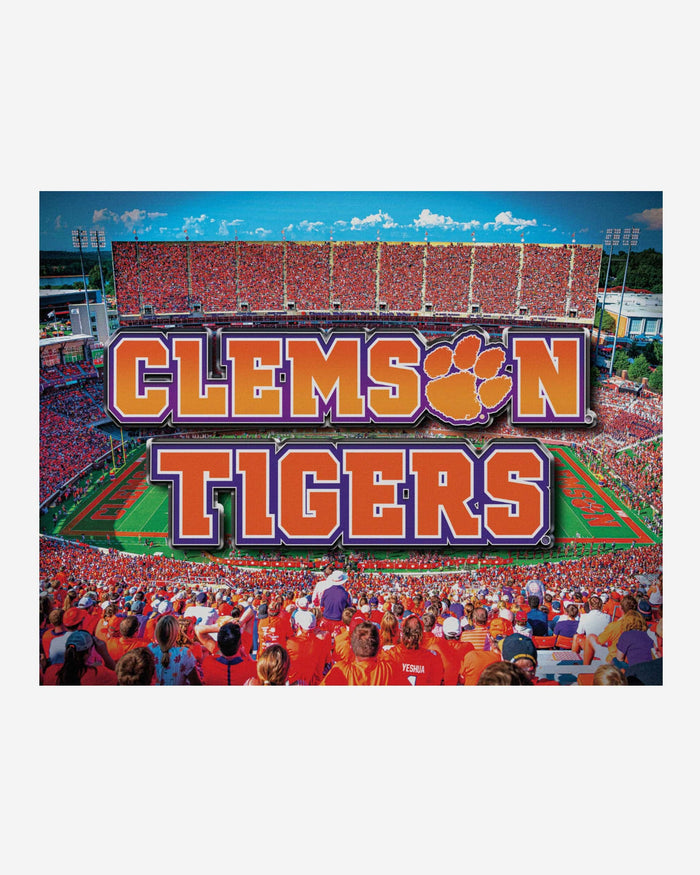 Clemson Tigers Canvas Wall Sign FOCO - FOCO.com