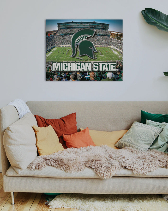 Michigan State Spartans Canvas Wall Sign FOCO - FOCO.com