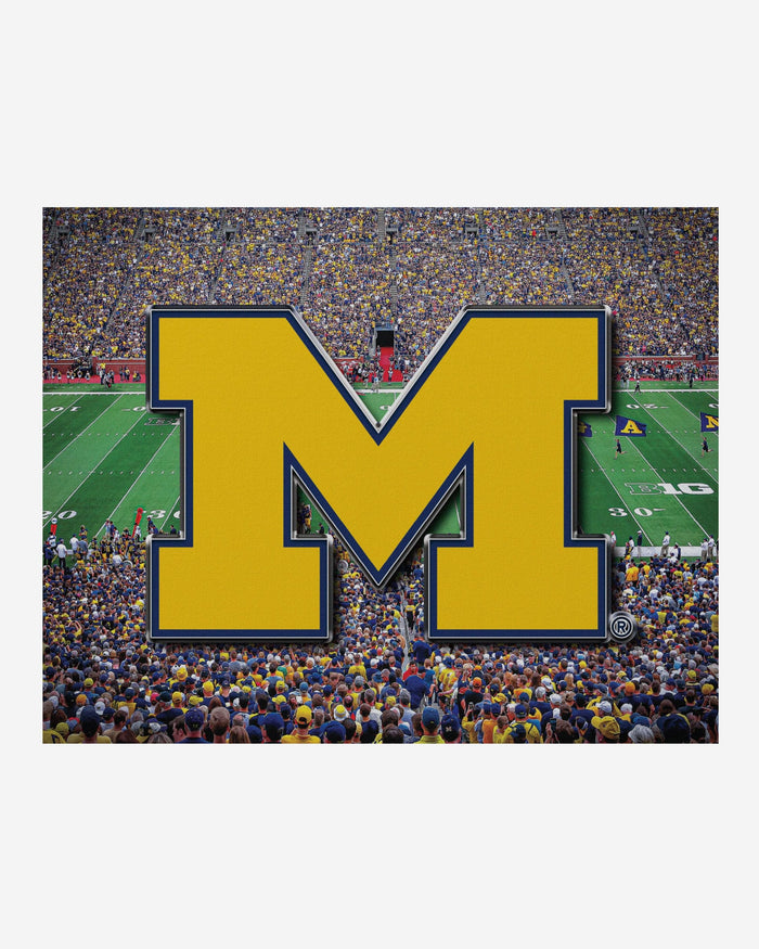 Michigan Wolverines Canvas Wall Sign FOCO - FOCO.com