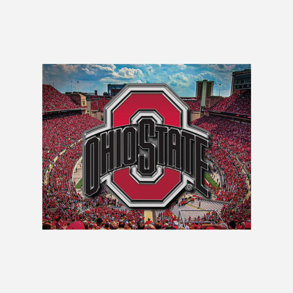 Ohio State Buckeyes Canvas Wall Sign FOCO - FOCO.com