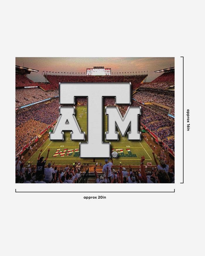 Texas A&M Aggies Canvas Wall Sign FOCO - FOCO.com