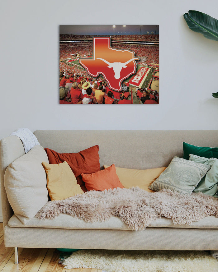 Texas Longhorns Canvas Wall Sign FOCO - FOCO.com