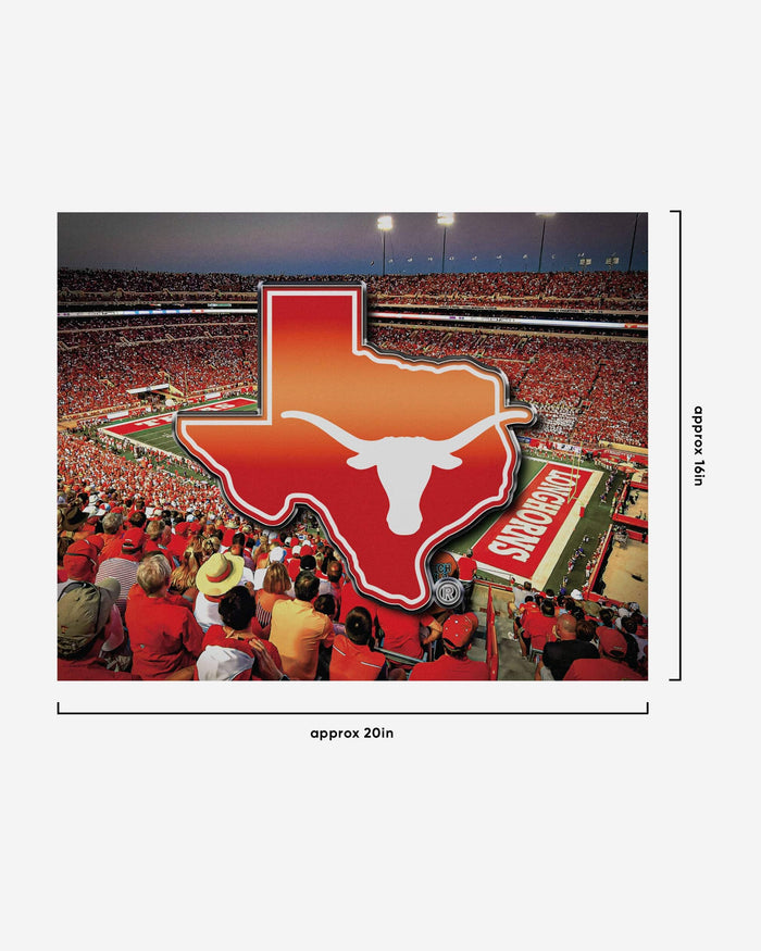 Texas Longhorns Canvas Wall Sign FOCO - FOCO.com