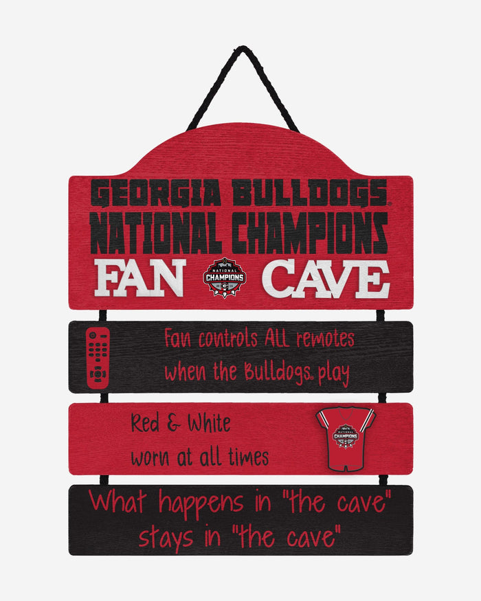 Georgia Bulldogs 2021 Football National Champions Fancave Sign FOCO - FOCO.com