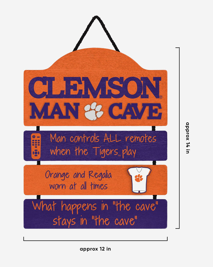 Clemson Tigers Mancave Sign FOCO - FOCO.com