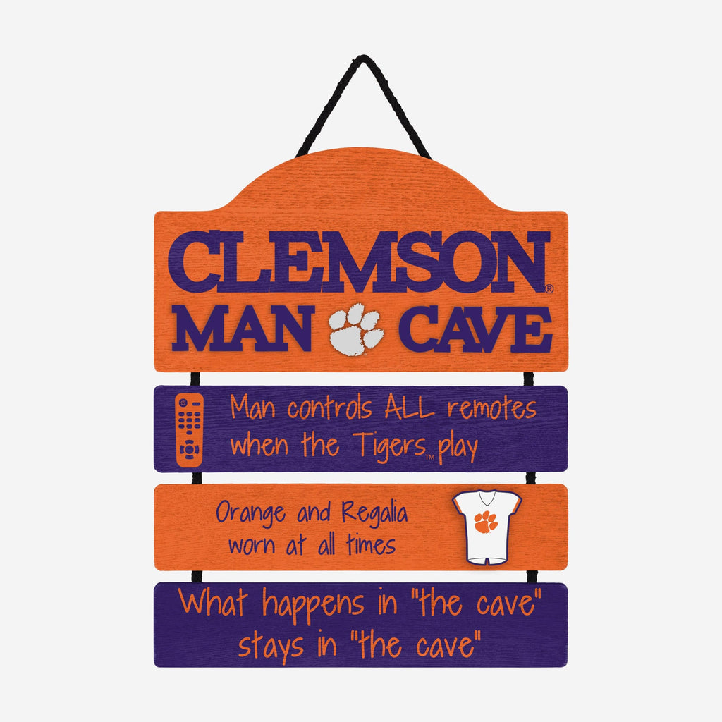 Clemson Tigers Mancave Sign FOCO - FOCO.com