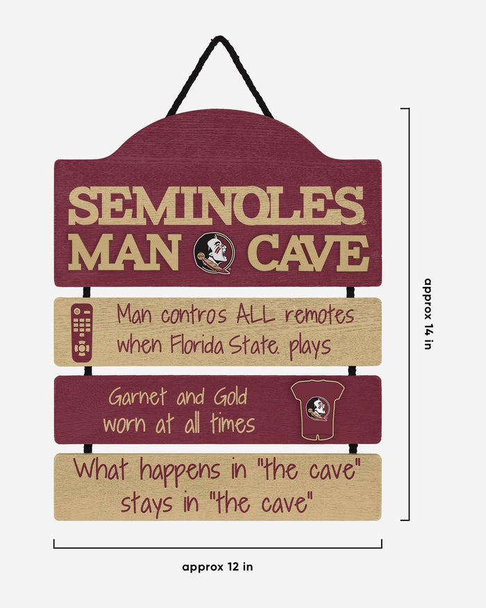 Florida State Seminoles Mancave Sign FOCO - FOCO.com