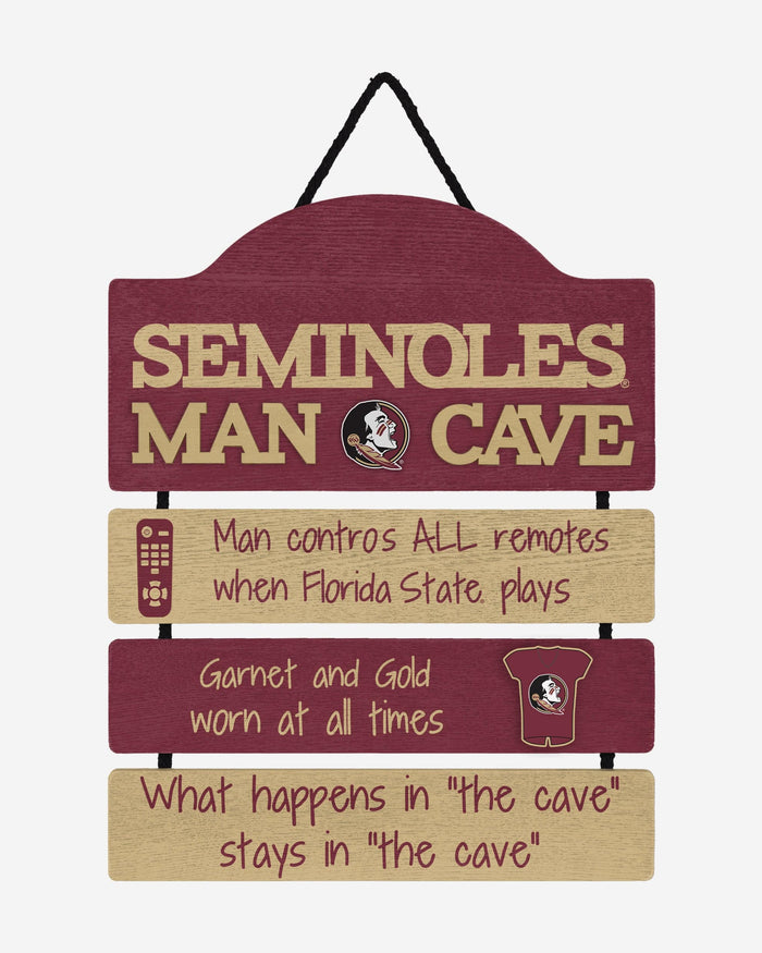 Florida State Seminoles Mancave Sign FOCO - FOCO.com