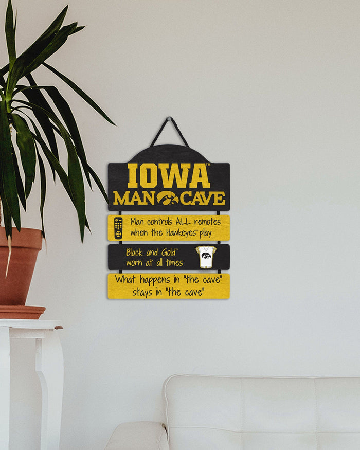 Iowa Hawkeyes Mancave Sign FOCO - FOCO.com