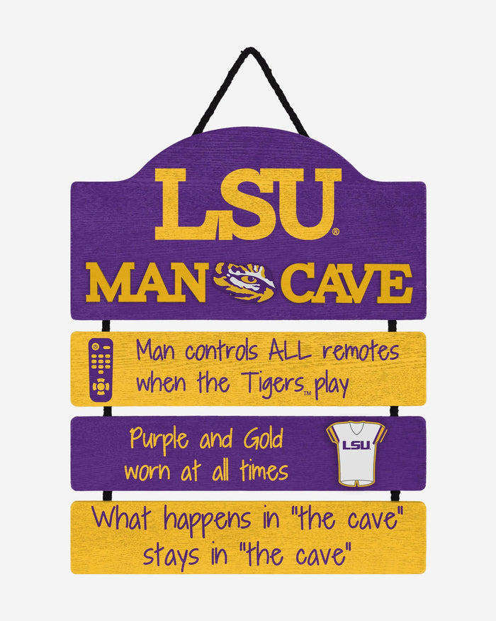 LSU Tigers Mancave Sign FOCO - FOCO.com