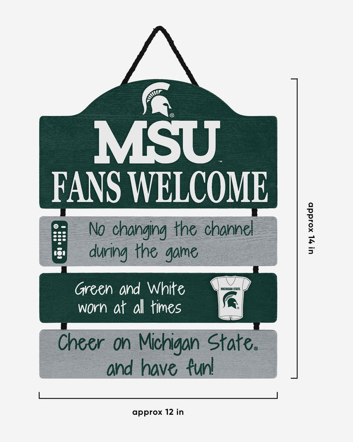 Michigan State Spartans Mancave Sign FOCO - FOCO.com