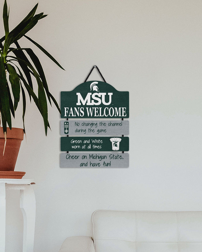 Michigan State Spartans Mancave Sign FOCO - FOCO.com