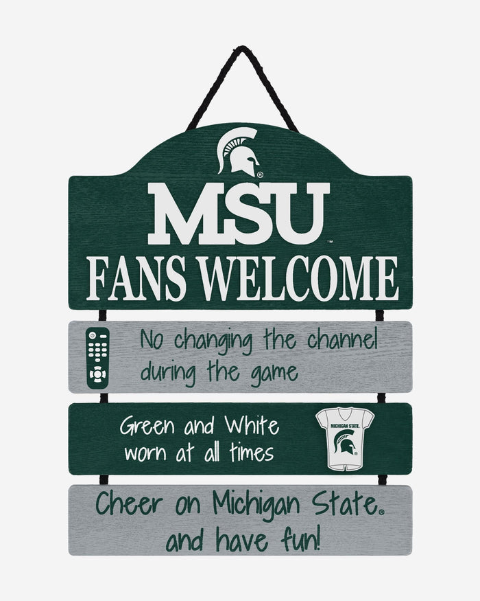 Michigan State Spartans Mancave Sign FOCO - FOCO.com