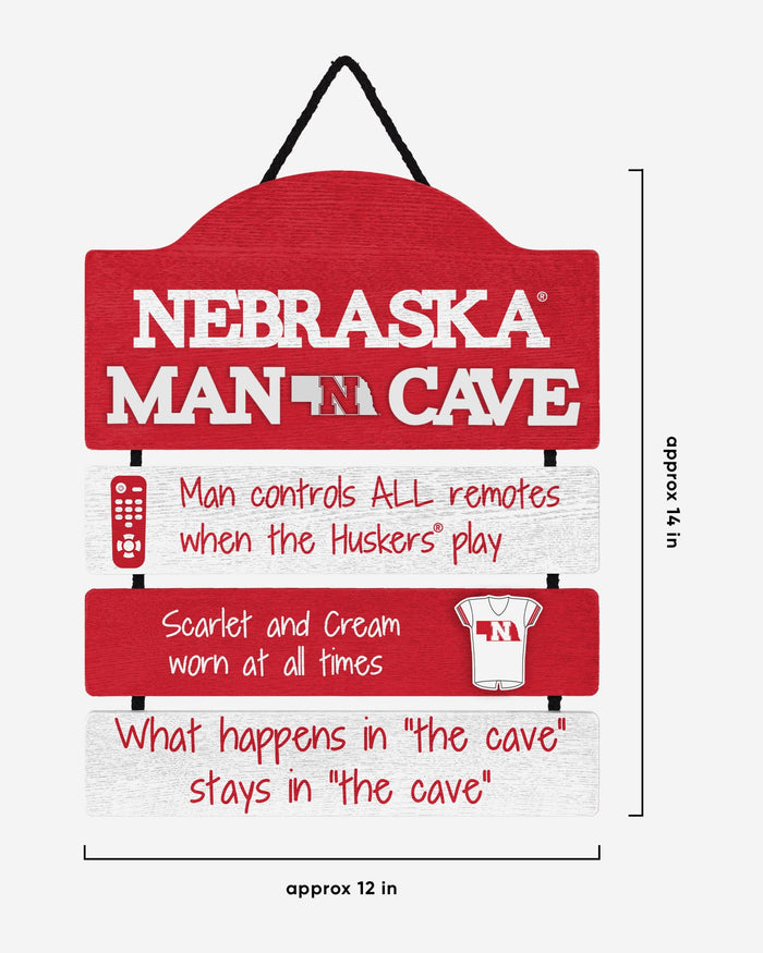 Nebraska Cornhuskers Mancave Sign FOCO - FOCO.com