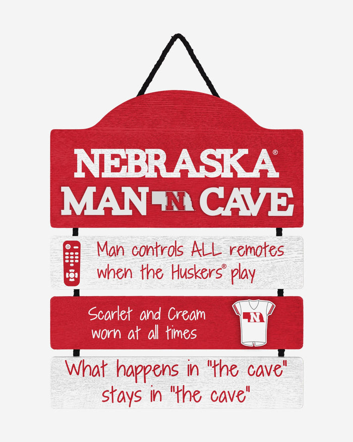 Nebraska Cornhuskers Mancave Sign FOCO - FOCO.com