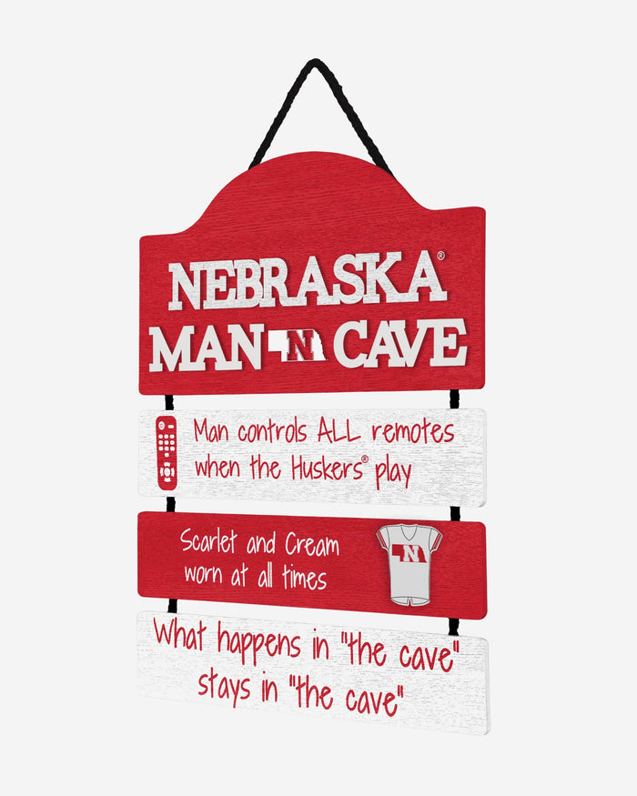 Nebraska Cornhuskers Mancave Sign FOCO - FOCO.com