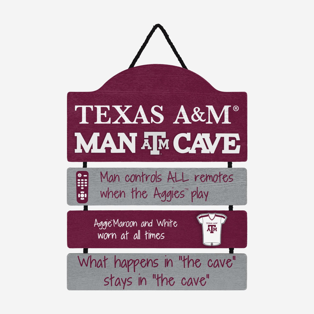 Texas A&M Aggies Mancave Sign FOCO - FOCO.com