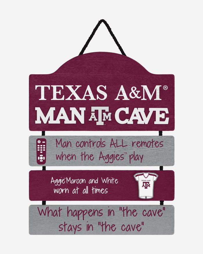 Texas A&M Aggies Mancave Sign FOCO - FOCO.com