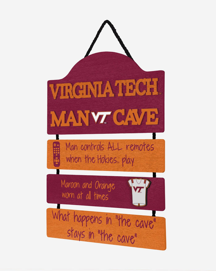 Virginia Tech Hokies Mancave Sign FOCO - FOCO.com