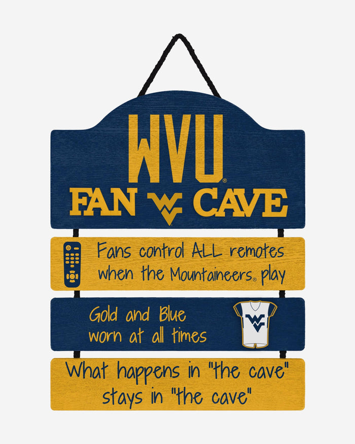 West Virginia Mountaineers Mancave Sign FOCO - FOCO.com