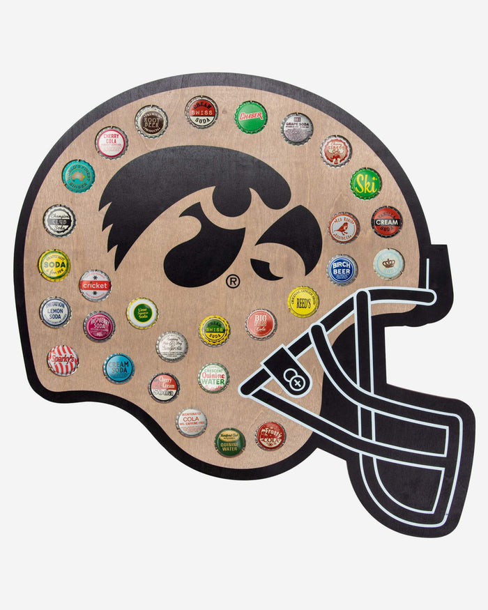 Iowa Hawkeyes Push Bottle Cap Wall Sign FOCO - FOCO.com