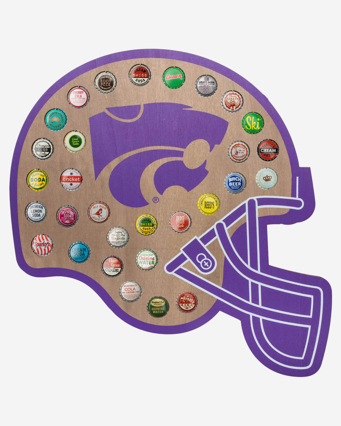 Kansas State Wildcats Push Bottle Cap Wall Sign FOCO - FOCO.com