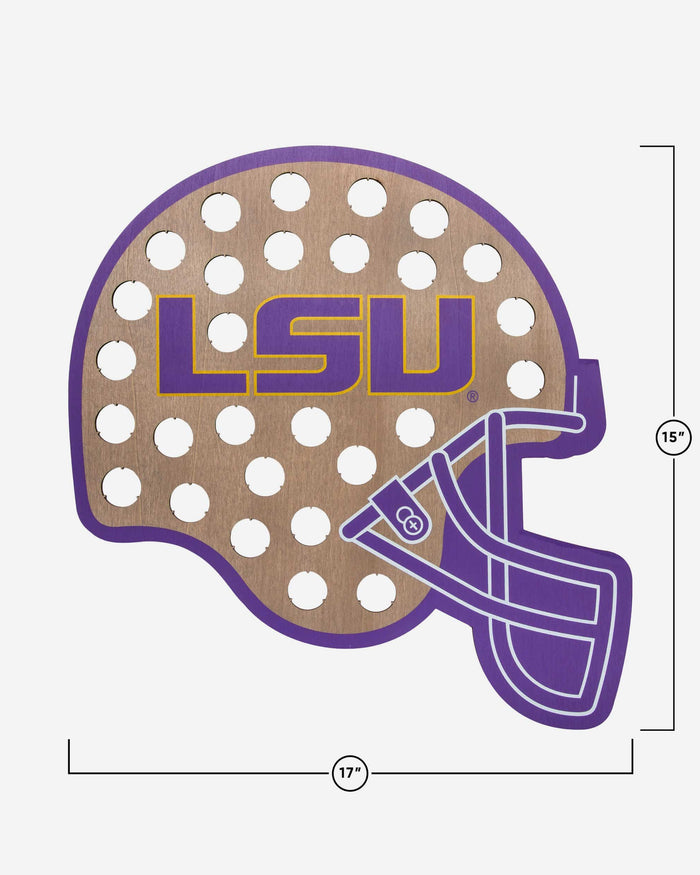 LSU Tigers Push Bottle Cap Wall Sign FOCO - FOCO.com