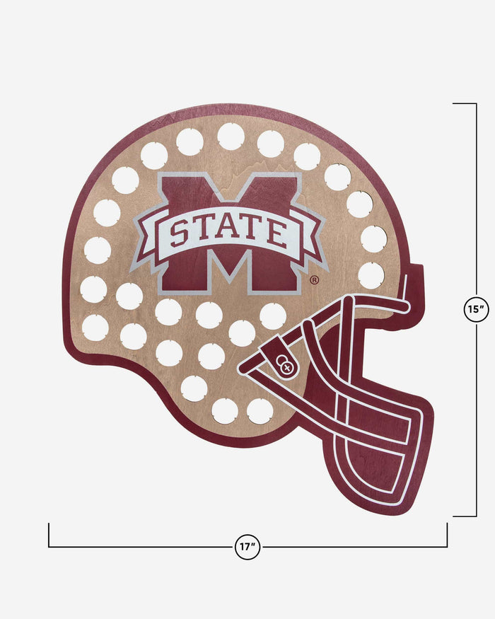 Mississippi State Bulldogs Push Bottle Cap Wall Sign FOCO - FOCO.com