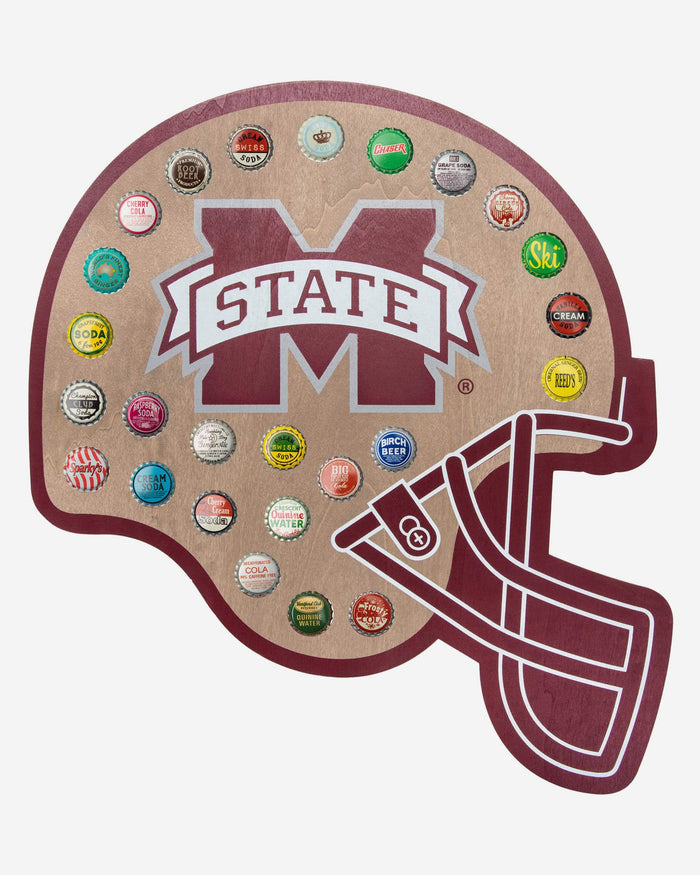 Mississippi State Bulldogs Push Bottle Cap Wall Sign FOCO - FOCO.com