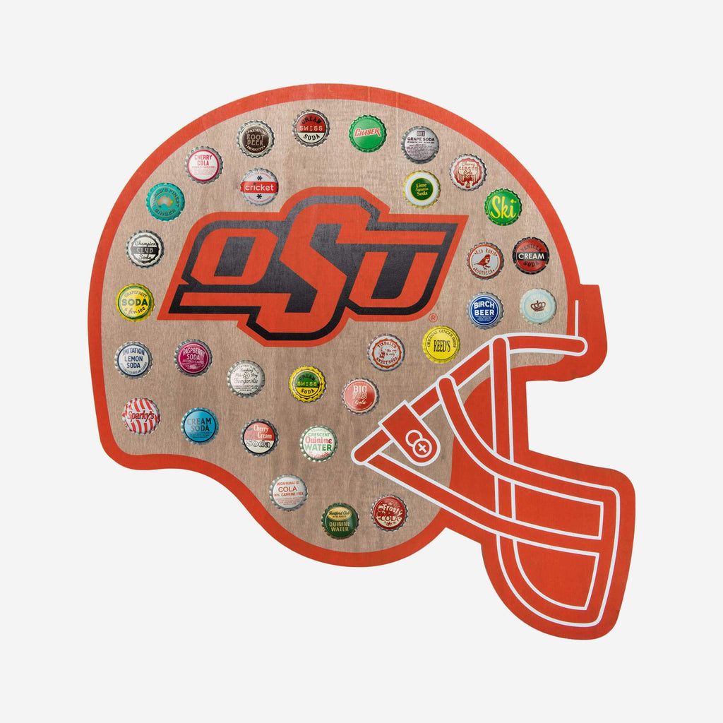 Oklahoma State Cowboys Push Bottle Cap Wall Sign FOCO - FOCO.com