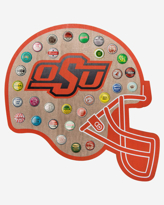 Oklahoma State Cowboys Push Bottle Cap Wall Sign FOCO - FOCO.com