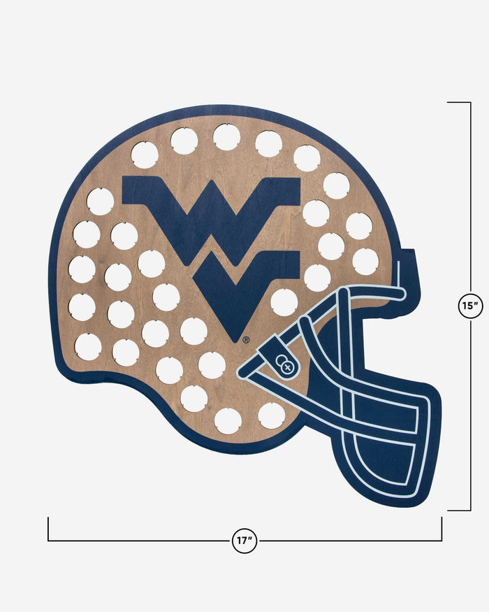 West Virginia Mountaineers Push Bottle Cap Wall Sign FOCO - FOCO.com