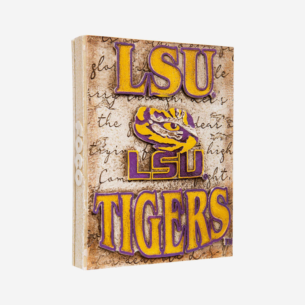 LSU Tigers Team Logo Wall Plaque FOCO - FOCO.com