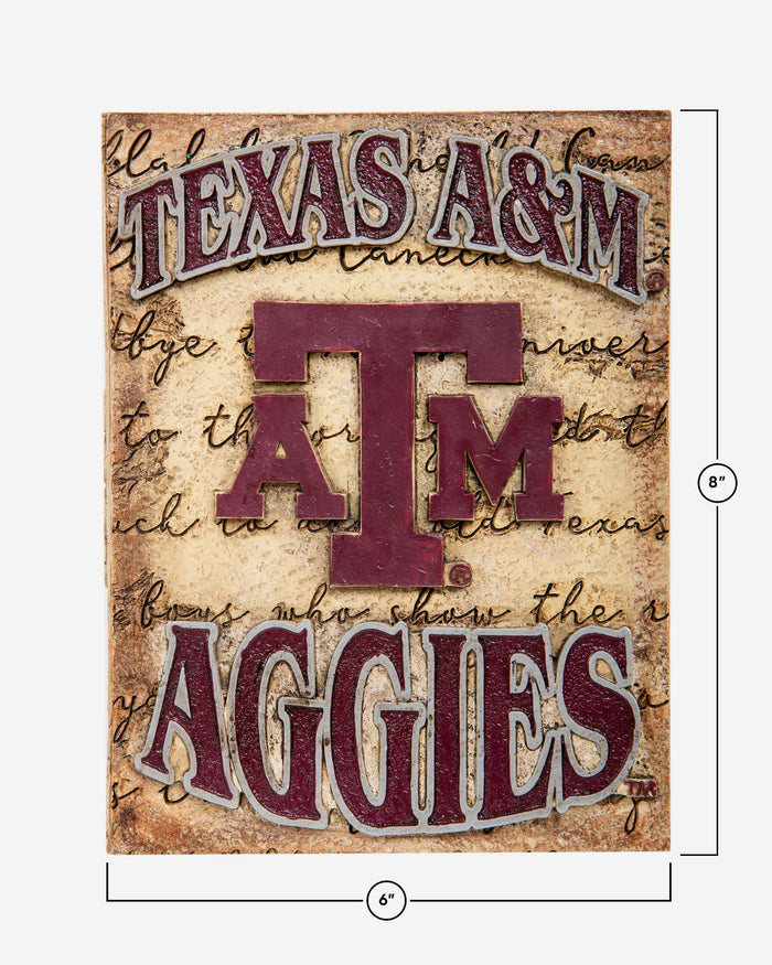 Texas A&M Aggies Team Logo Wall Plaque FOCO - FOCO.com