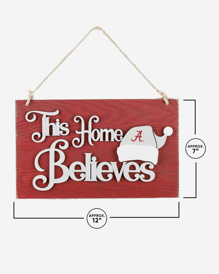 Alabama Crimson Tide This Home Believes Wall Sign FOCO - FOCO.com