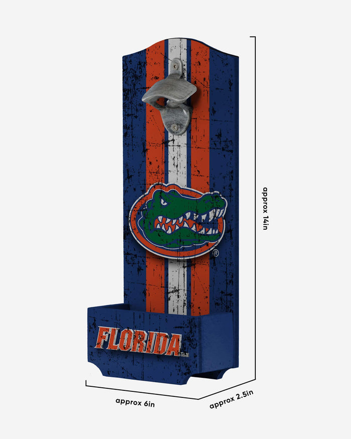 Florida Gators Wooden Bottle Cap Opener Sign FOCO - FOCO.com